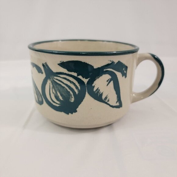 Stackable Soup Mugs - Stoneware Vegetable Soup Stew Chili 16 Oz Mugs – Set of 2 - Picture 14 of 16